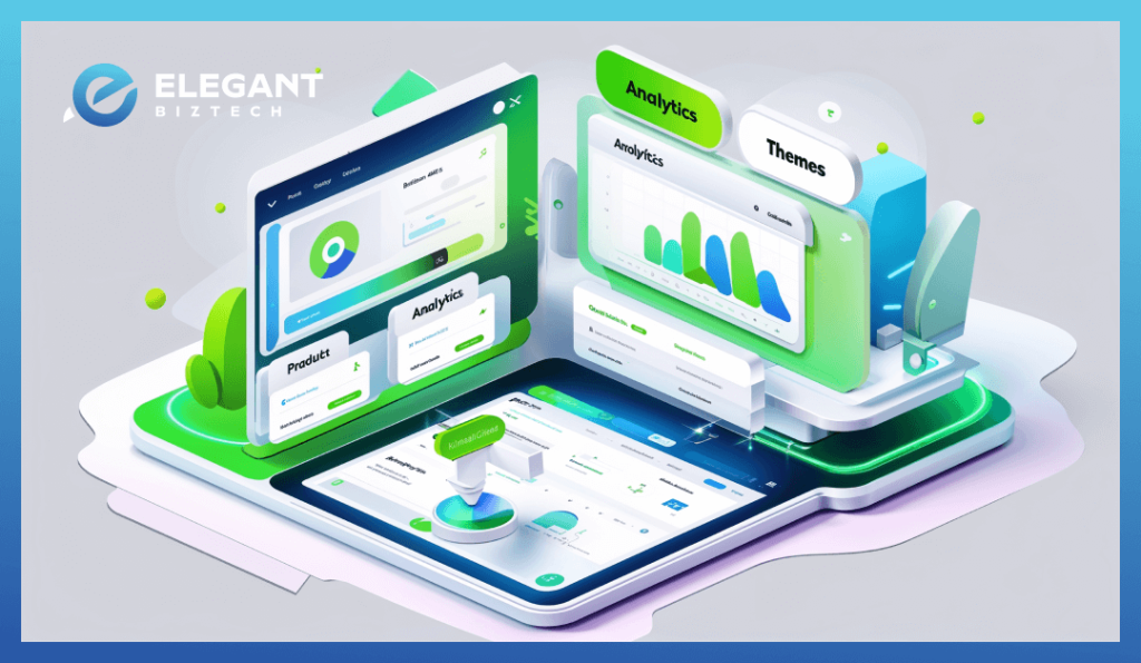 Shopify dashboard with key features highlighted