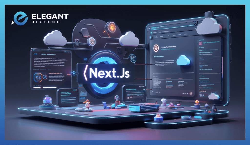 Web application powered by Next.js, illustrating its scalability and performance benefits