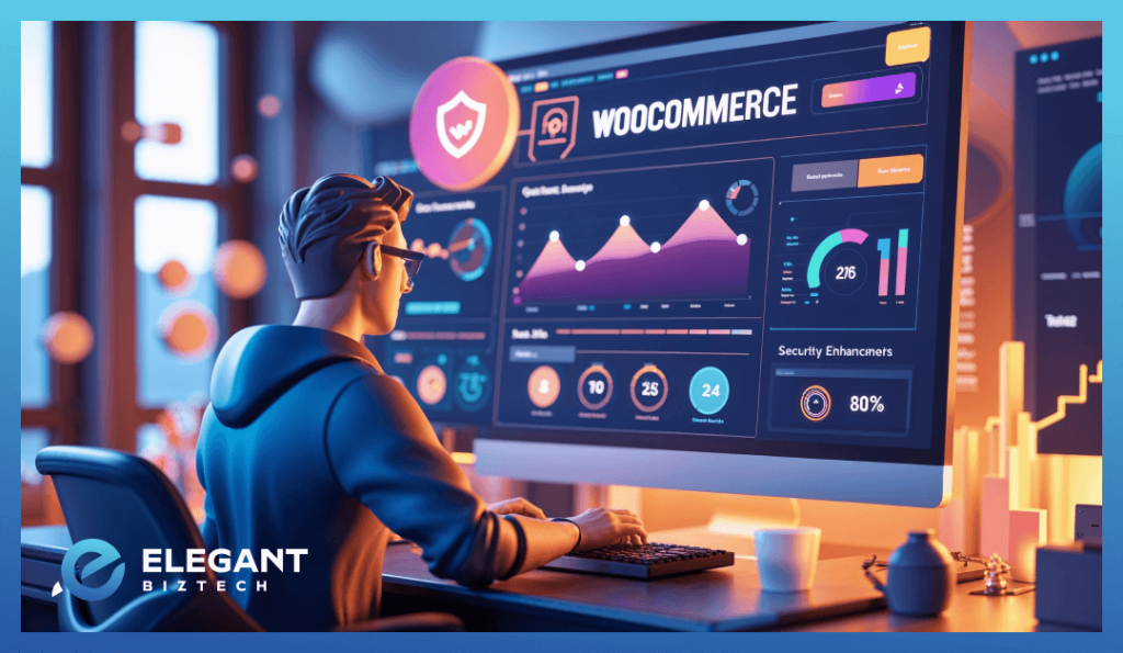 A WooCommerce expert working on an e-commerce website, optimizing speed and adding features
